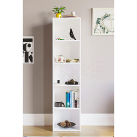 Vida Designs Oxford 5 Tier Cube Bookcase Storage 1320 x 320 x 240 mm - thumbnail 2
