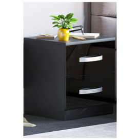 Vida Designs Hulio 2 Drawer Bedside Cabinet Storage Bedroom Furniture