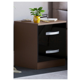 Vida Designs Hulio 2 Drawer Bedside Cabinet Storage Bedroom Furniture