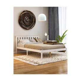 Vida Designs Milan Double Wooden Bed Frame Low Foot 820 x 1440 x 1965 mm