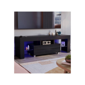 Vida Designs Luna 1 Drawer LED TV Unit Up to 55 Inches 450 x 1300 x 350 mm