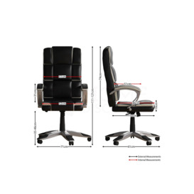 Vida Designs Henderson Executive Adjustable Office Chair Backrest Armrest Ergonomic - thumbnail 2