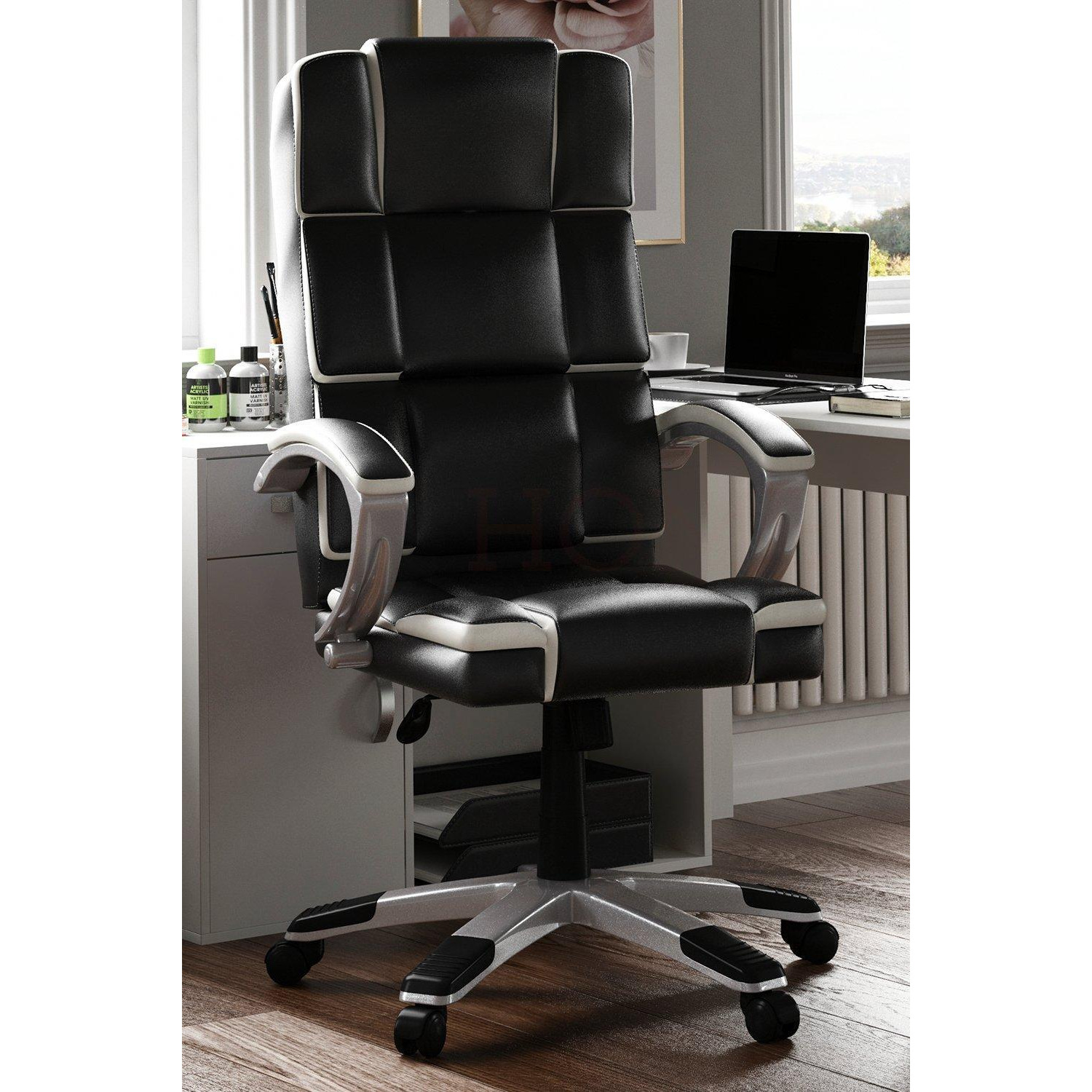 Vida Designs Henderson Executive Adjustable Office Chair Backrest Armrest Ergonomic - image 1