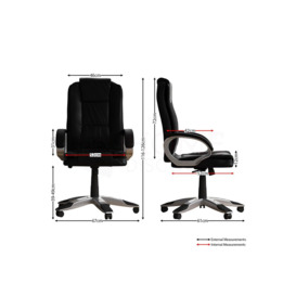 Vida Designs Charlton Executive Adjustable Office Chair Backrest Armrest Ergonomic - thumbnail 2