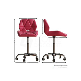 Vida Designs Geo Adjustable Office Chair Backrest Armrest Ergonomic - thumbnail 3