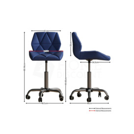 Vida Designs Geo Adjustable Office Chair Backrest Armrest Ergonomic - thumbnail 2