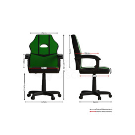 Vida Designs Comet Racing Gaming Chair Office Adjustable Chair - thumbnail 2