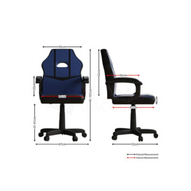 Vida Designs Comet Racing Gaming Chair Office Adjustable Chair - thumbnail 2