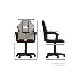 Vida Designs Comet Racing Gaming Chair Office Adjustable Chair - thumbnail 3