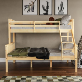 Vida Designs Milan Triple Sleeper Bunk Bed Frame Bedroom Furniture - thumbnail 3