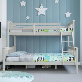 Vida Designs Milan Triple Sleeper Bunk Bed Frame Bedroom Furniture - thumbnail 3