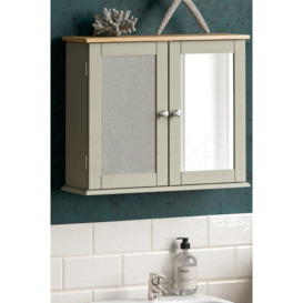 Bath Vida Priano 2 Door Mirrored Wall Mounted Cabinet With Shelves Bathroom Storage 470 x 570 x 180 mm - thumbnail 1