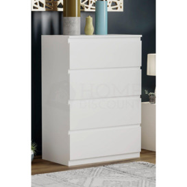 Vida Designs Denver 4 Drawer Chest of Drawers Storage Bedroom Furniture