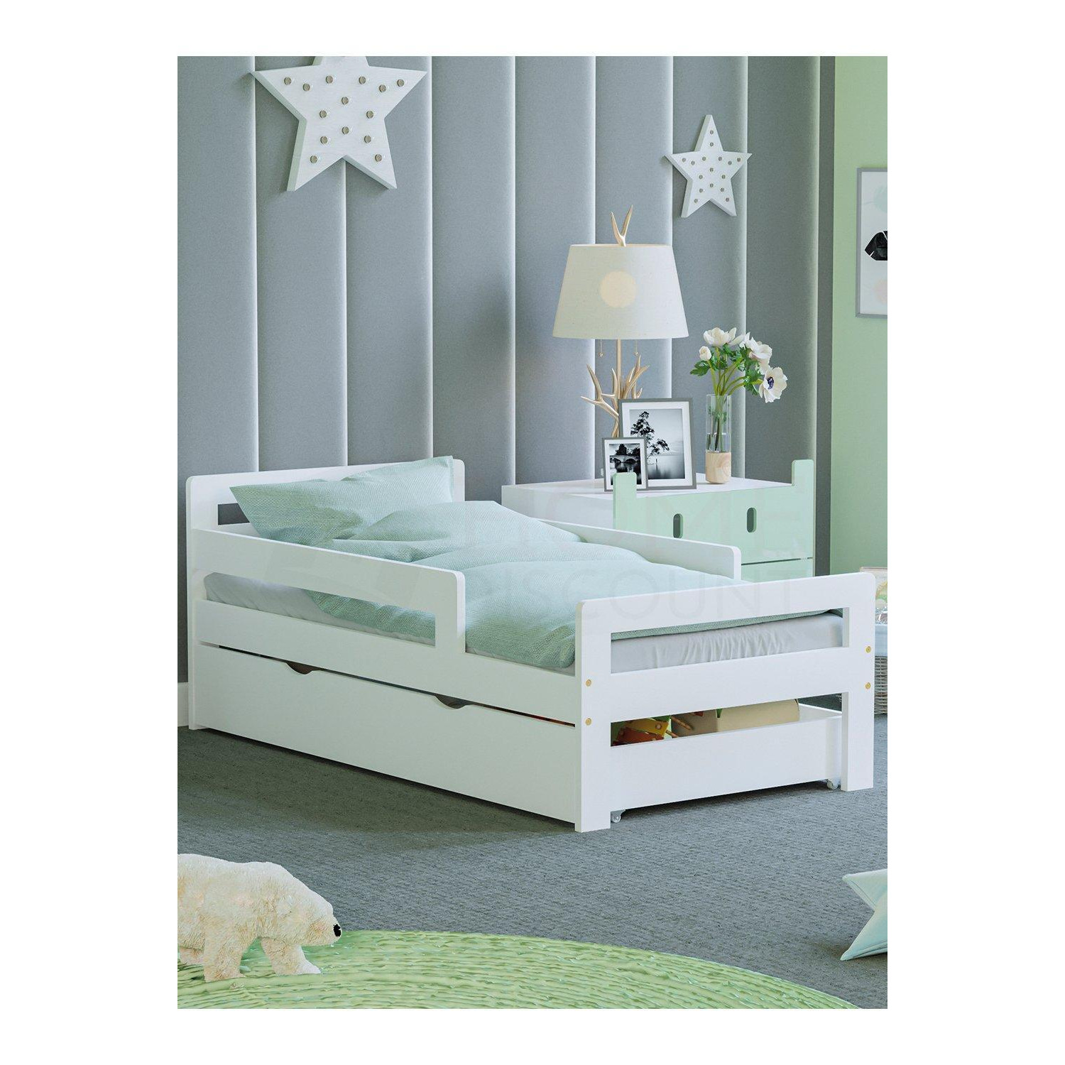 Junior Vida Taurus Toddler Bed With Storage Children Kids Bedroom Furniture - image 1