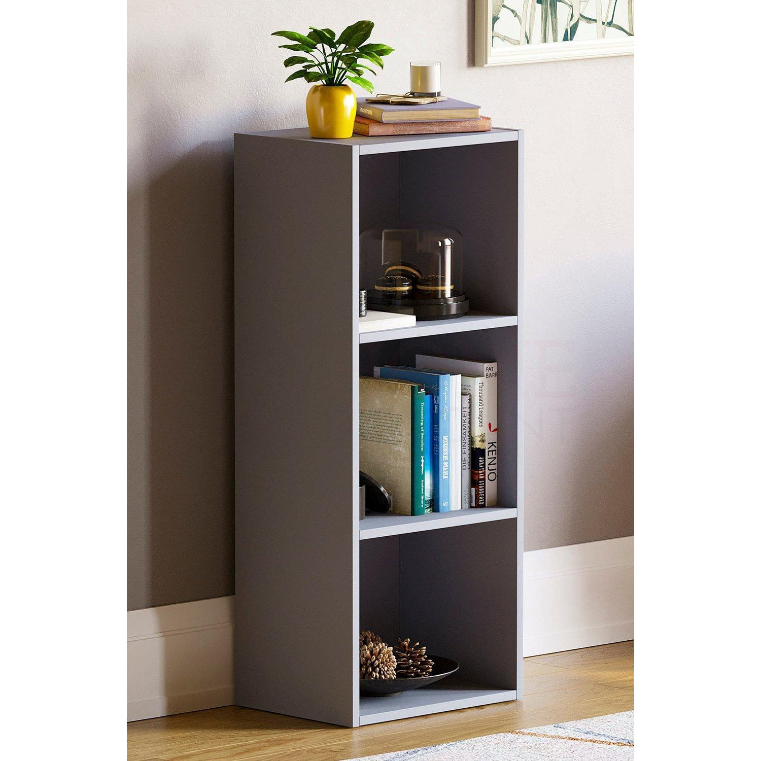 Vida Designs Oxford 3 Tier Cube Bookcase Storage 800 x 320 x 240 mm - image 1