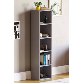Vida Designs Oxford 5 Tier Cube Bookcase Storage 1320 x 320 x 240 mm - thumbnail 1
