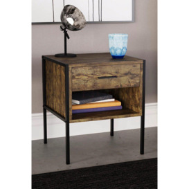 Vida Designs Brooklyn 1 Drawer Bedside Cabinet Chest Of Drawers Storage Bedroom Furniture - thumbnail 1