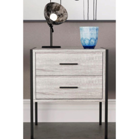 Vida Designs Brooklyn 2 Drawer Bedside Cabinet Chest Of Drawers Storage Bedroom Furniture - thumbnail 3