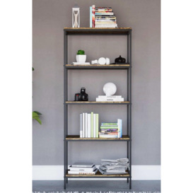 Vida Designs Brooklyn 5 Tier Bookcase Storage 1440 x 600 x 300 mm - thumbnail 3