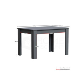 Vida Designs Medina 6 Seater Dining Table Dining Room Furniture - thumbnail 2