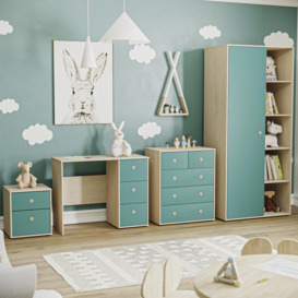 Junior Vida Neptune 4 Piece Bedroom Set Storage Furniture