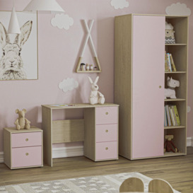 Junior Vida Neptune 3 Piece Bedroom Set Storage Furniture (Desk, Bedside Table, Wardrobe) - thumbnail 1