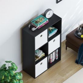 Vida Designs Durham 2x3 Cube Bookcase Storage Unit & Cube Storage Basket Set of 3 - thumbnail 3