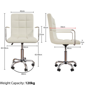 Vida Designs Calbo Adjustable Office Chair Backrest Armrest Ergonomic - thumbnail 2