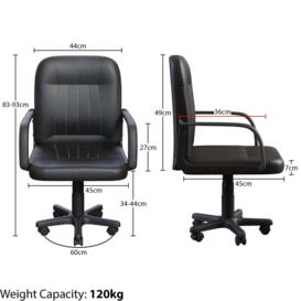 Vida Designs Morton Office Chair Backrest Armrest Ergonomic - thumbnail 2