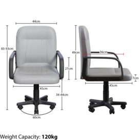 Vida Designs Morton Office Chair Backrest Armrest Ergonomic - thumbnail 2