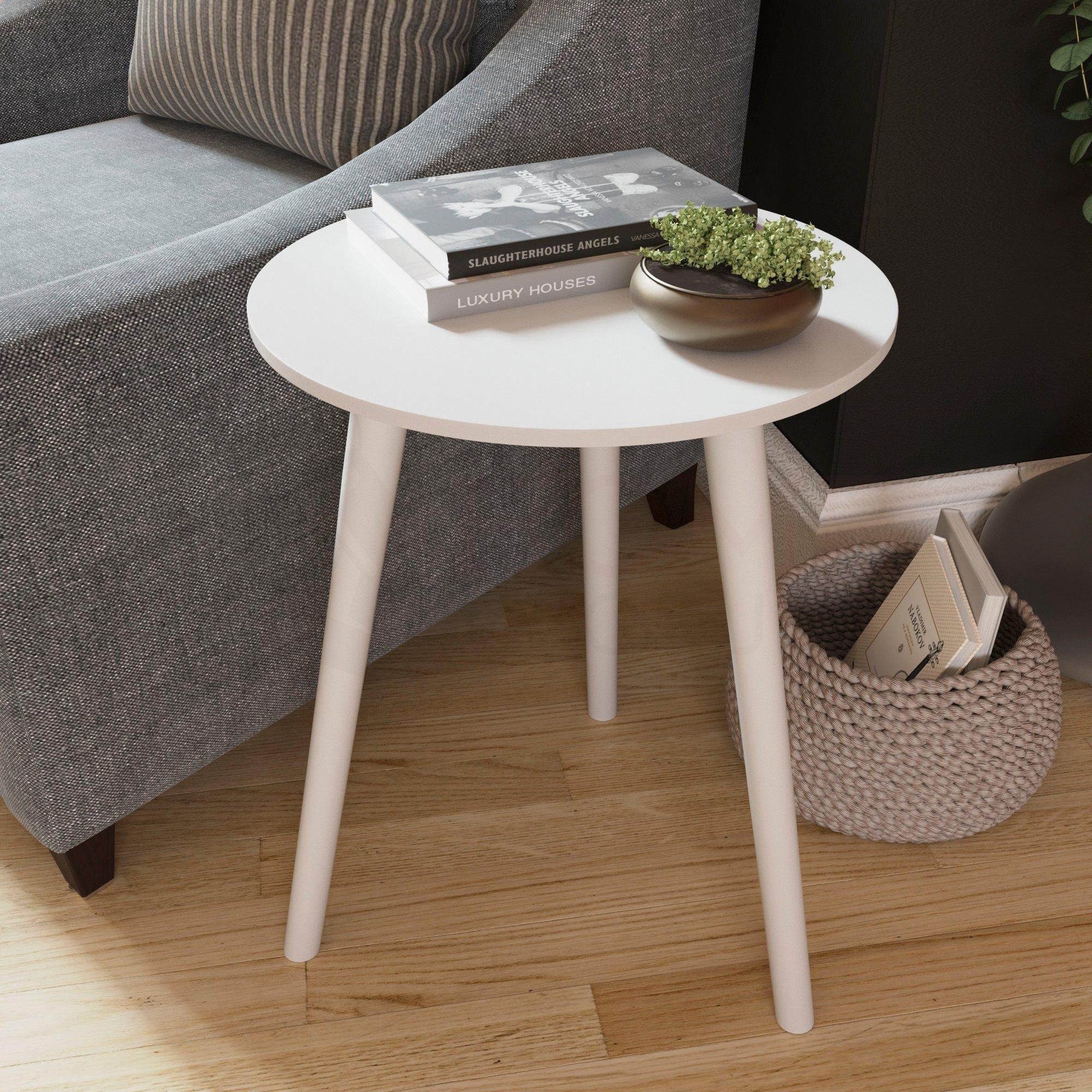 Vida Designs Round Side Table Bedside Sofa Side Coffee Living Room Bedroom Furniture - image 1