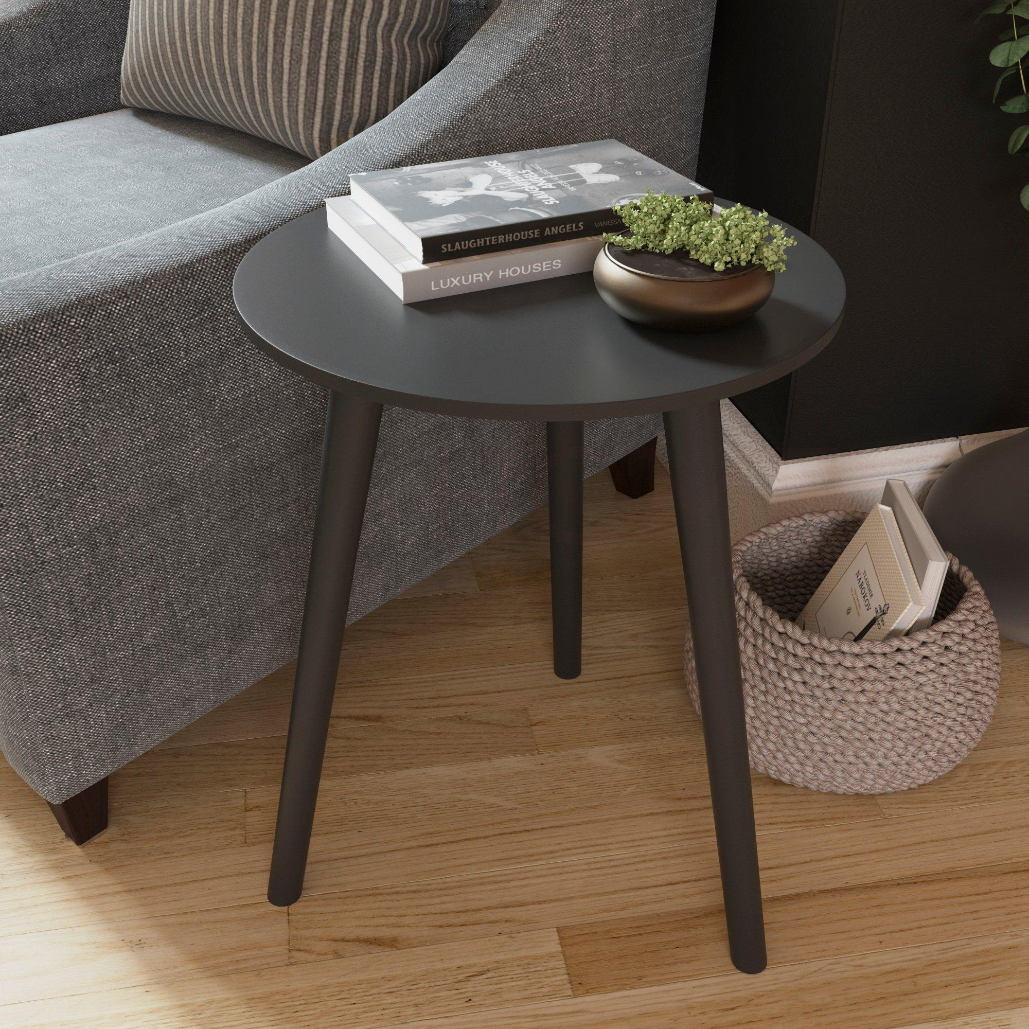 Vida Designs Round Side Table Bedside Sofa Side Coffee Living Room Bedroom Furniture - image 1