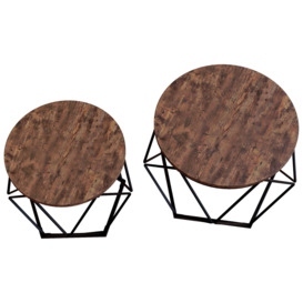Vida Designs Brooklyn Nest of 2 Geometric Tables Coffee Table Living Room Furniture - thumbnail 3