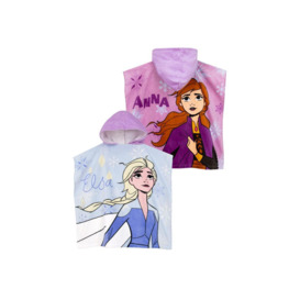 Anna And Elsa Towel Poncho