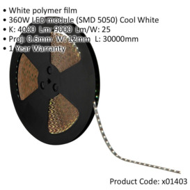 Flexible LED Tape Light - 30m Reel - 360W RGBW 4000k LEDs - Self-Adhesive - thumbnail 2