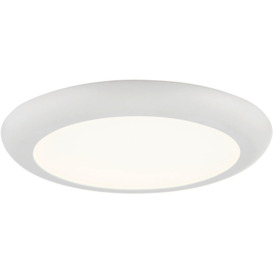 4 PACK Ultra Slim Recessed Ceiling Downlight - 18W Cool White LED - Matt White - thumbnail 3