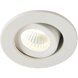 4 PACK Micro Adjustable Ceiling Downlight - 4W Cool White LED - Matt White - thumbnail 3