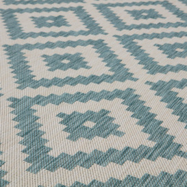 Ecology Collection Outdoor Rugs in Aqua - 100AQ - thumbnail 3