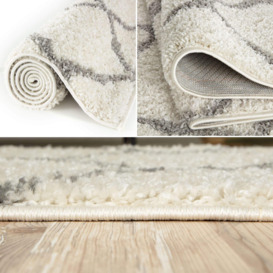 Myshaggy Collection Rugs Moroccan Design in Ivory- 385 IG - thumbnail 3