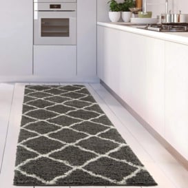 Myshaggy Collection Rugs Moroccan Design in Dark Grey - 385D - thumbnail 2