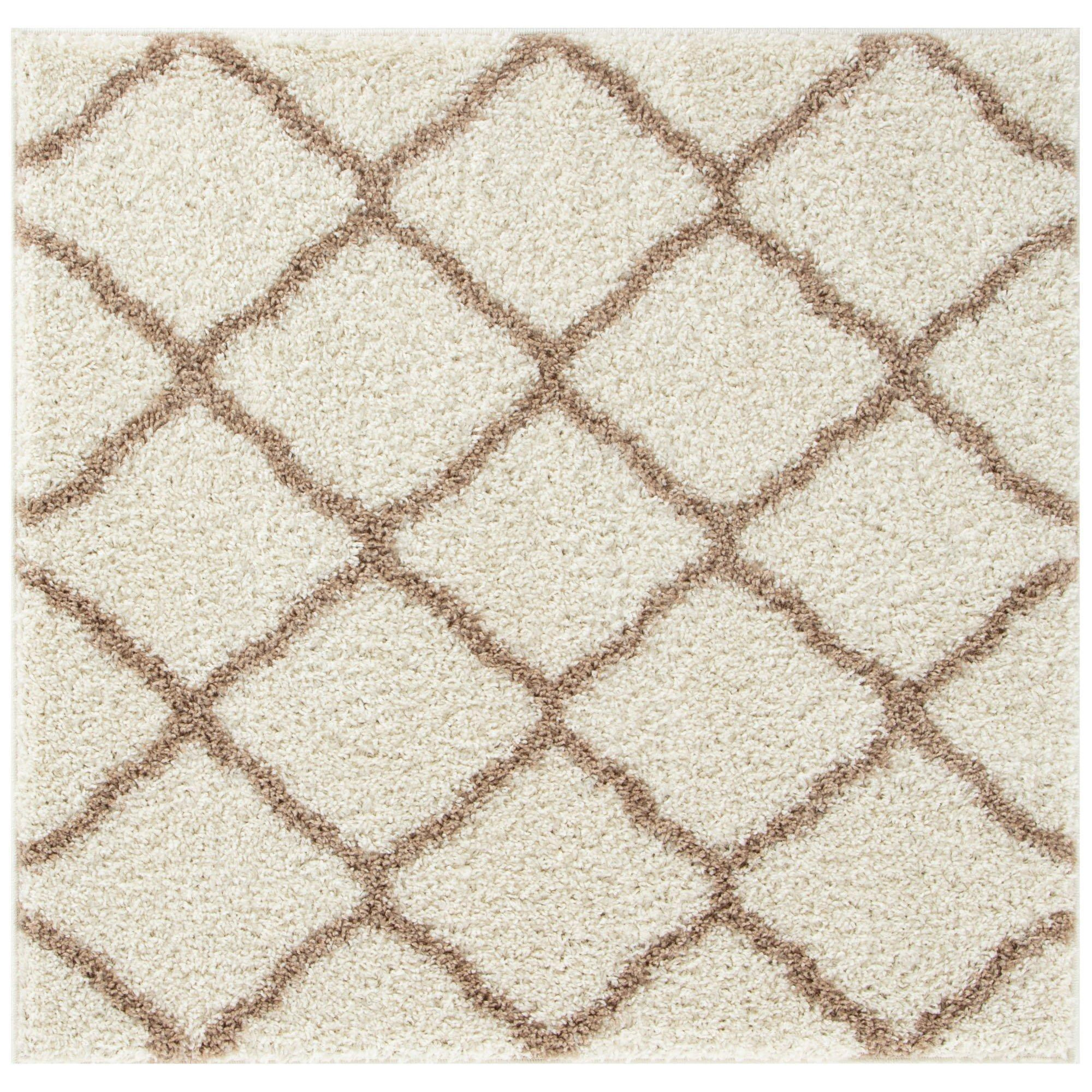 Myshaggy Collection Rugs Moroccan Design in Ivory Beige - 385 IB - image 1
