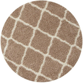 Myshaggy Collection Rugs Moroccan Design in Beige - 385 BI - thumbnail 1