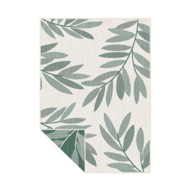 Duo Weave Collection Outdoor Rugs in Trailing Leaves Design - thumbnail 1