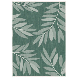 Duo Weave Collection Outdoor Rugs in Trailing Leaves Design - thumbnail 2