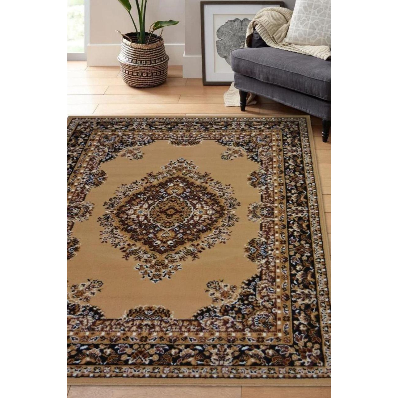 Maestro Collection Traditional Design Rug in Brown - 4470 B55 - image 1