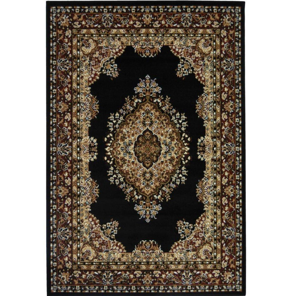 Maestro Collection Traditional Design Rug in Black - 4470 B11 - image 1