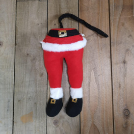 Set of 35cm Santa Legs Decoration to Stick out of your Christmas Tree - thumbnail 3