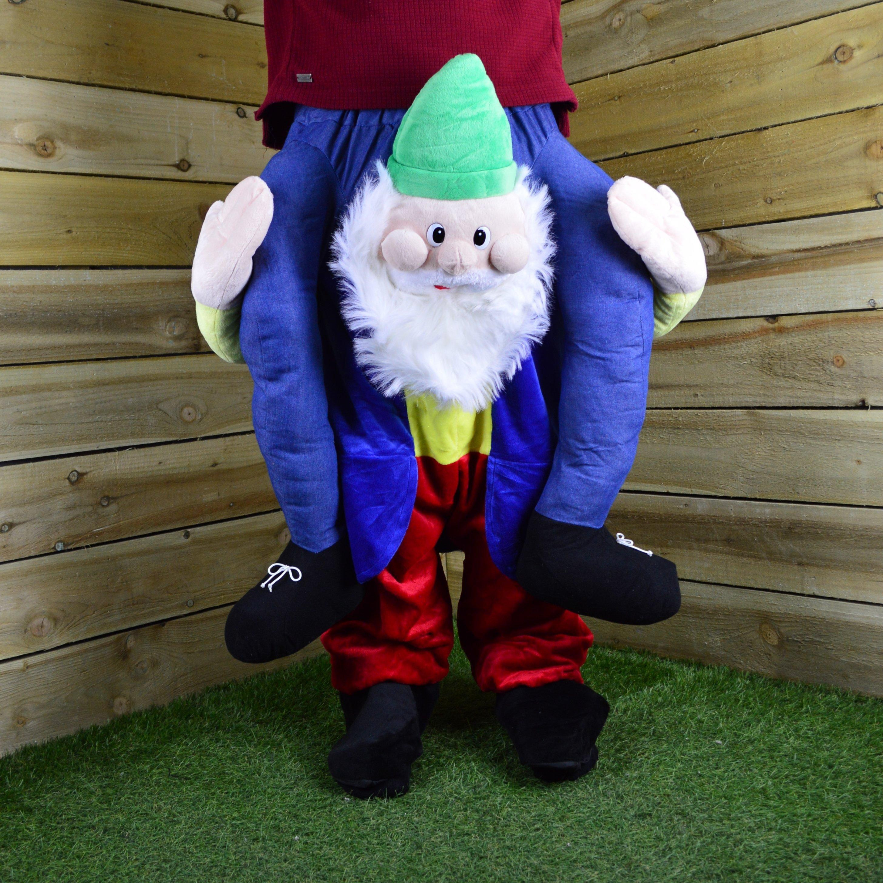 Adult Novelty Elf Carrying You Christmas Fancy Dress Costume - 1 Size - image 1