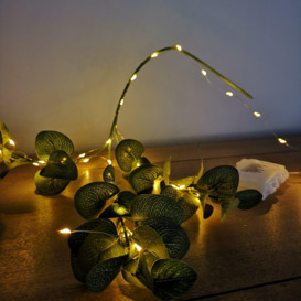 200 LED 10m Premier MicroBrights Indoor Outdoor Christmas Multi Function Battery Operated Lights with Timer on Pin Wire in Vintage Gold - thumbnail 2