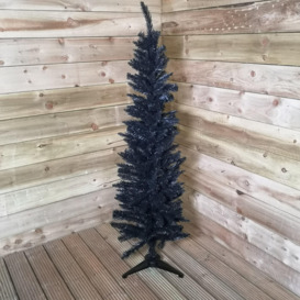 5ft (150cm) Black Pencil Pine Christmas Tree with 236 Tips - thumbnail 3
